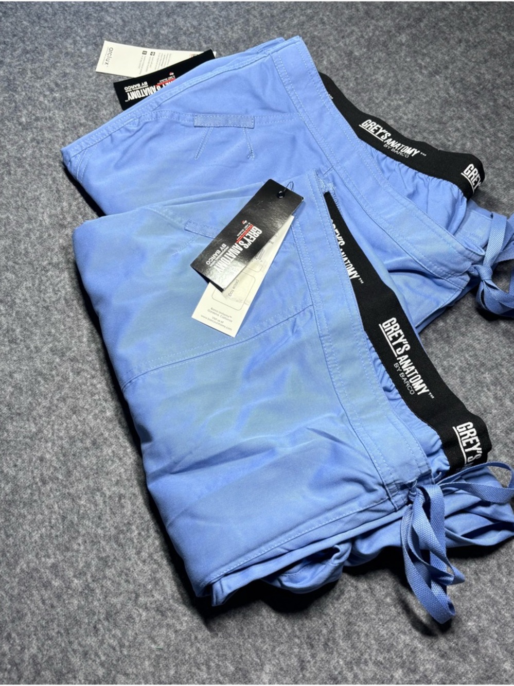 Barco Uniforms Blue Scrub Fabric with GREY'S ANATOMY (2 Pair)